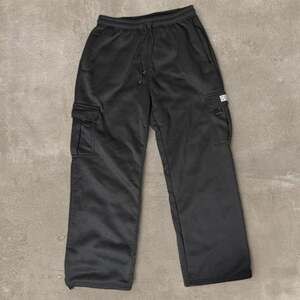 ORE Black Baggy Fleece Cargo Sweatpants
